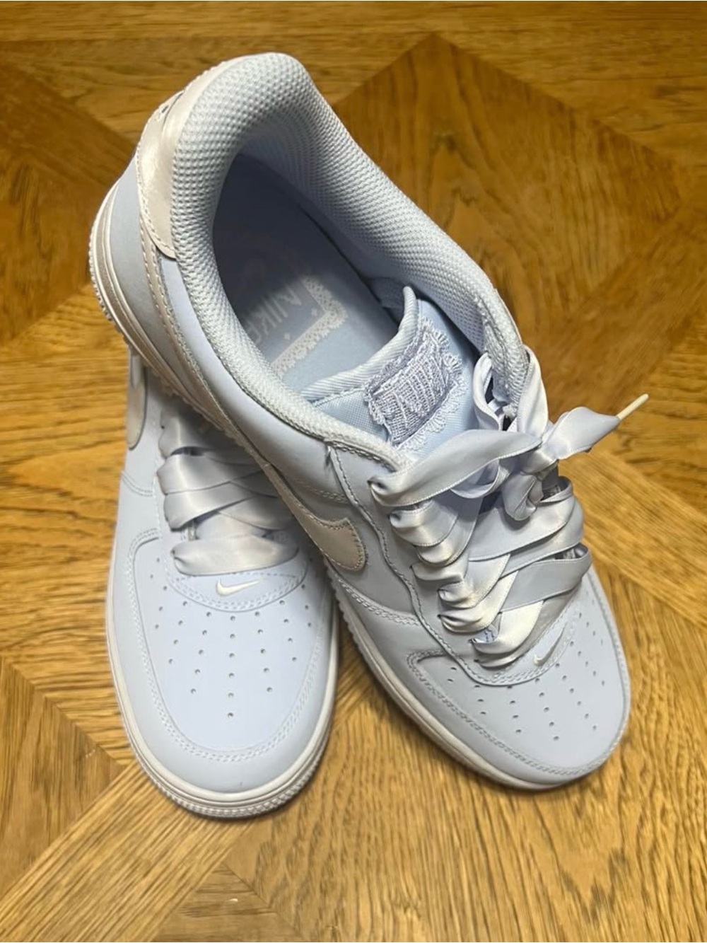 Nike Air Force 1 Retro Premium sneakers in light blue